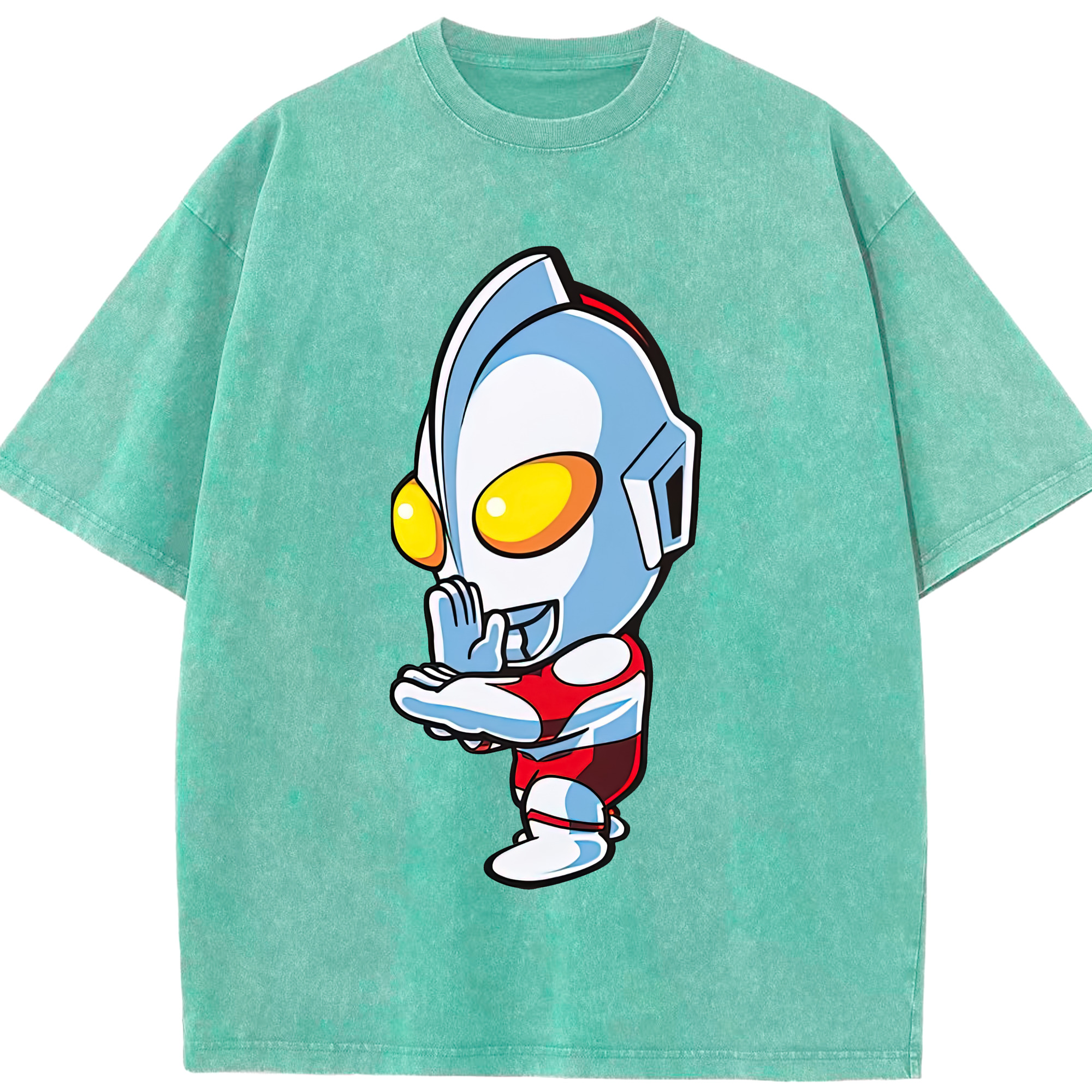 （画像用） ウルトラマン Ultraman 綿100% ヴィンテージ風 半袖Tシャツ（フロントプリント）